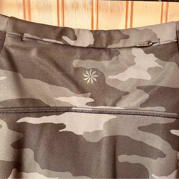 Athleta Match Point Skort Black Gray Camouflage Tennis Skirt Athleisure Size XS - Picture 8 of 10